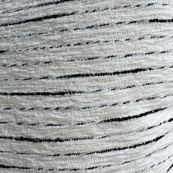 Black and White Chenille Luxury Throw Pillow Cover - Picture 2 of 4